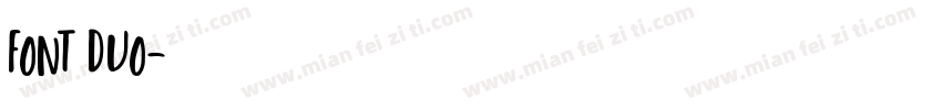 FONT DUO字体转换